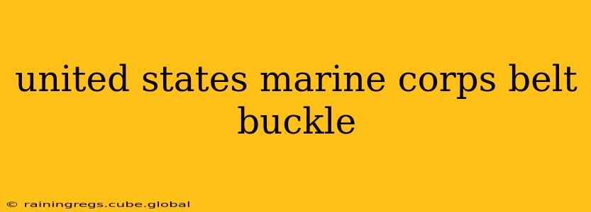 united states marine corps belt buckle