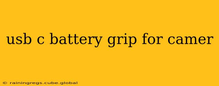usb c battery grip for camer