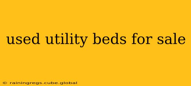 used utility beds for sale