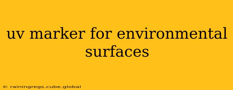 uv marker for environmental surfaces