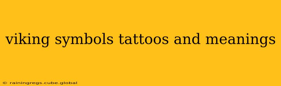 viking symbols tattoos and meanings