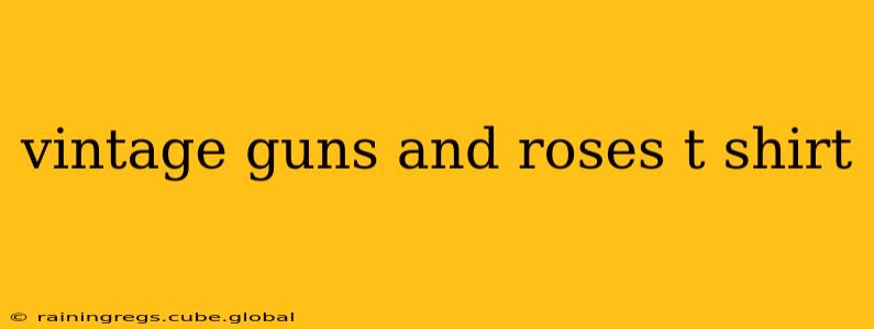 vintage guns and roses t shirt