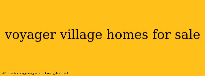 voyager village homes for sale