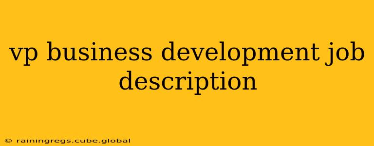 vp business development job description