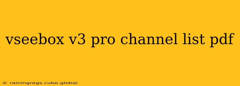 vseebox v3 pro channel list pdf