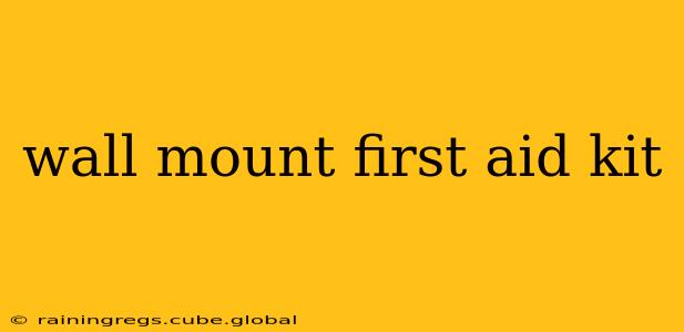 wall mount first aid kit