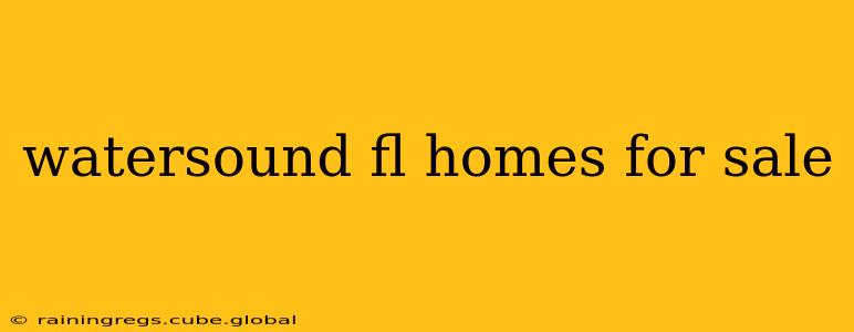 watersound fl homes for sale