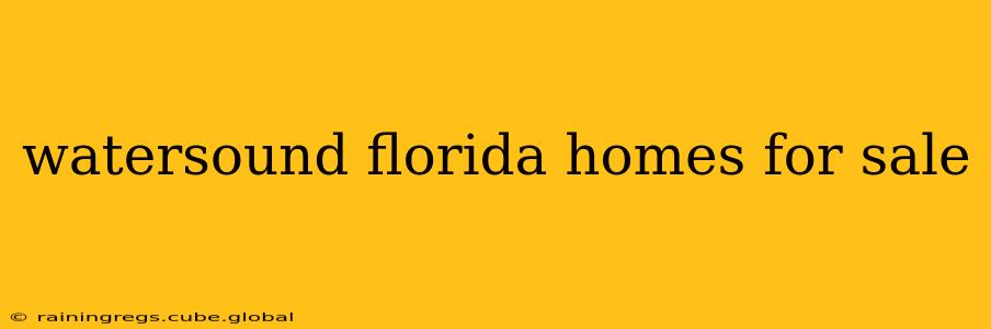 watersound florida homes for sale