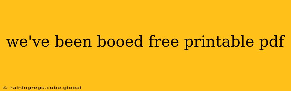 we've been booed free printable pdf
