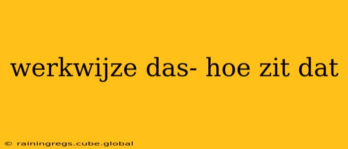 werkwijze das- hoe zit dat