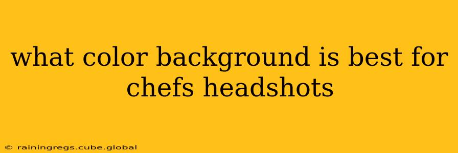 what color background is best for chefs headshots