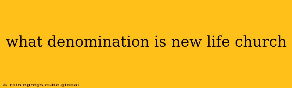 what denomination is new life church