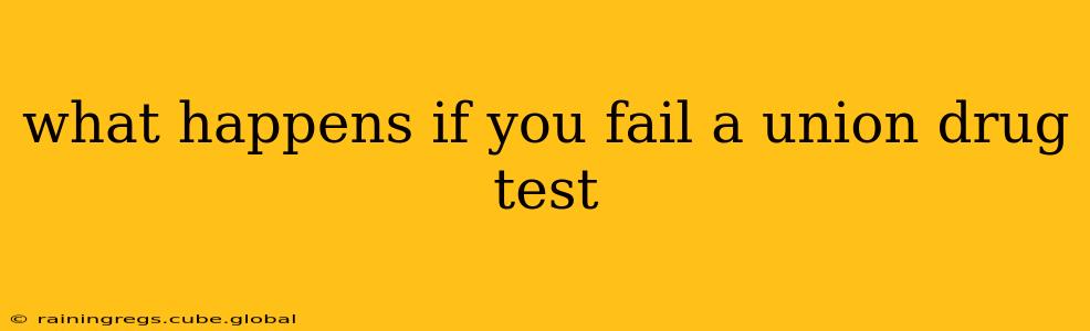 what happens if you fail a union drug test