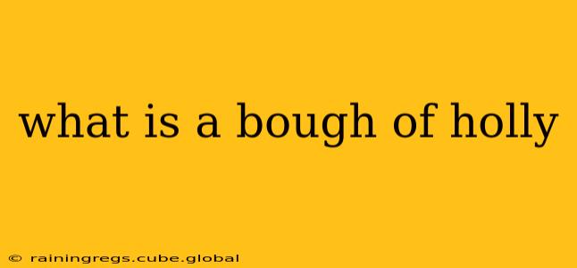 what is a bough of holly