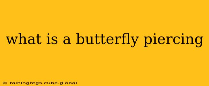 what is a butterfly piercing