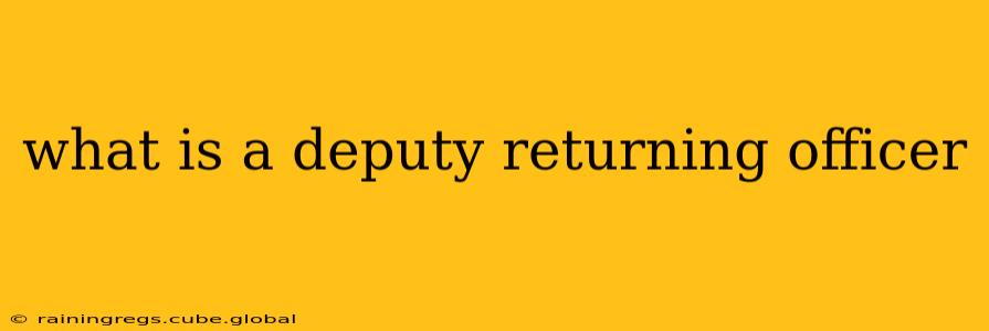 what is a deputy returning officer