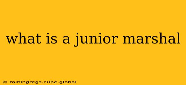 what is a junior marshal