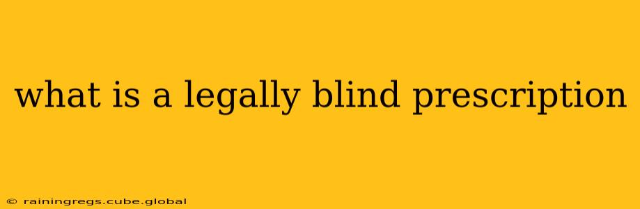 what is a legally blind prescription