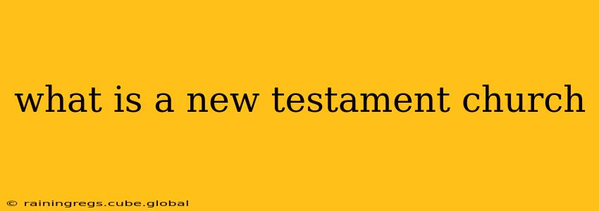 what is a new testament church