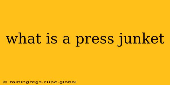 what is a press junket