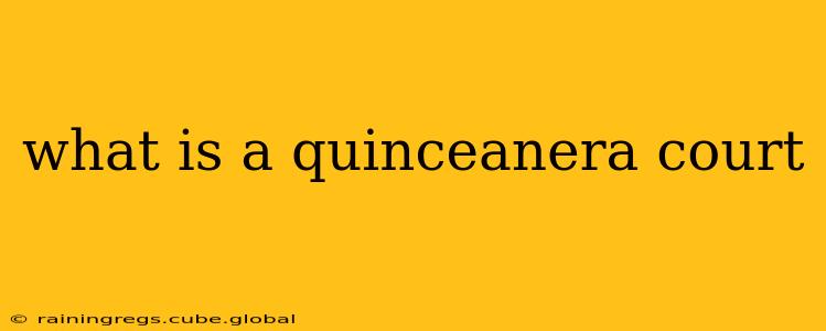 what is a quinceanera court