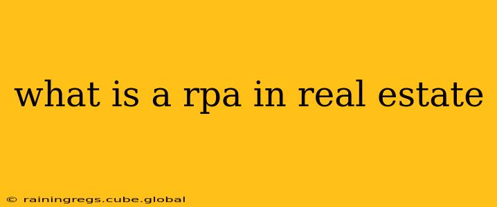 what is a rpa in real estate