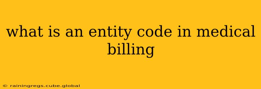 what is an entity code in medical billing