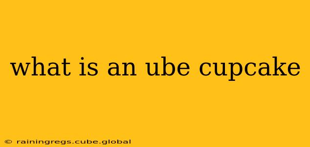 what is an ube cupcake