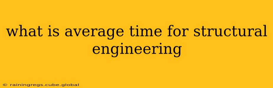 what is average time for structural engineering