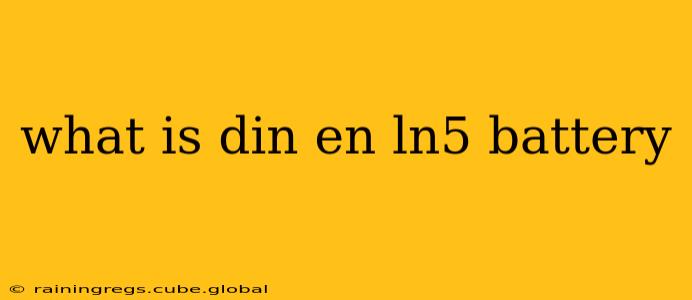 what is din en ln5 battery