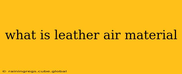 what is leather air material