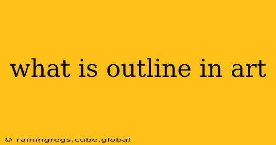 what is outline in art
