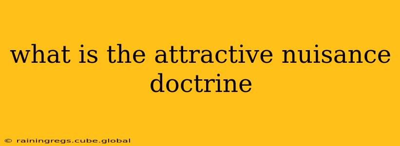 what is the attractive nuisance doctrine