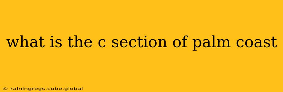 what is the c section of palm coast