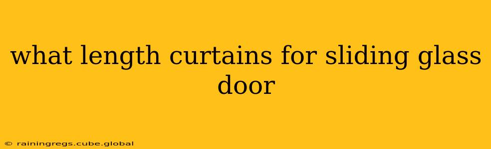 what length curtains for sliding glass door
