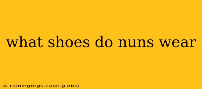 what shoes do nuns wear