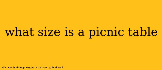 what size is a picnic table