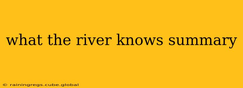 what the river knows summary