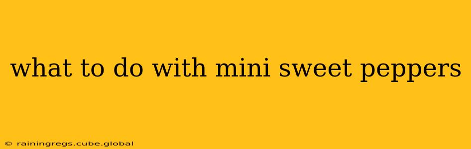 what to do with mini sweet peppers