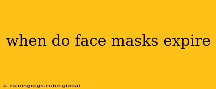 when do face masks expire