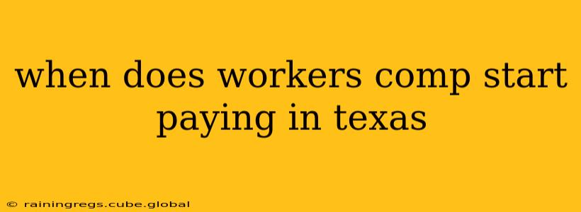 when does workers comp start paying in texas