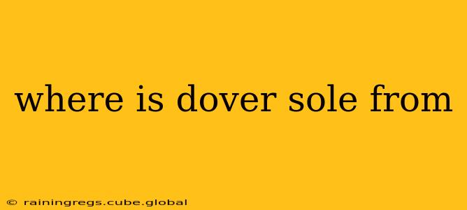 where is dover sole from