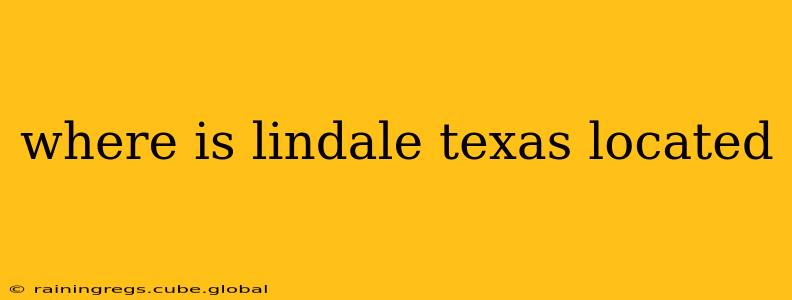 where is lindale texas located