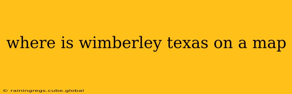 where is wimberley texas on a map