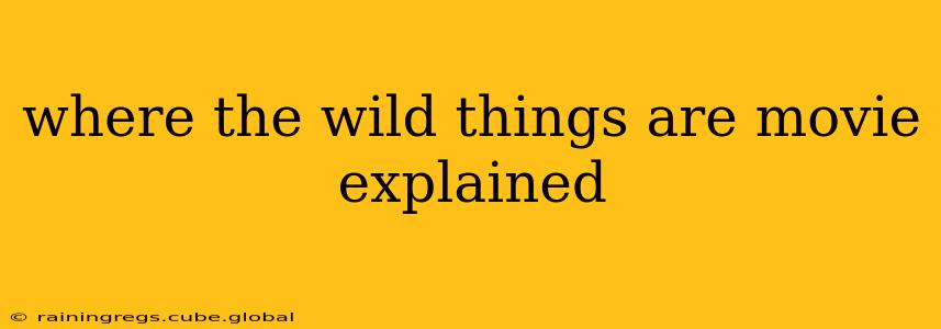 where the wild things are movie explained