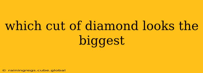 which cut of diamond looks the biggest