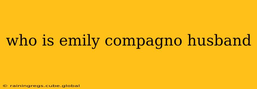 who is emily compagno husband