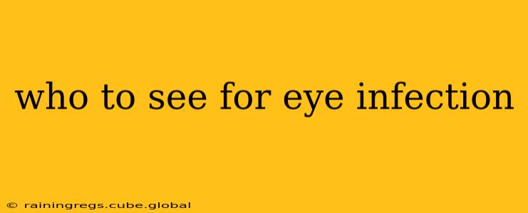 who to see for eye infection
