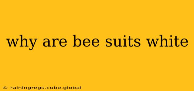 why are bee suits white