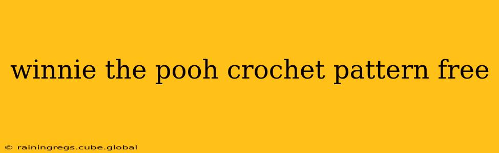 winnie the pooh crochet pattern free